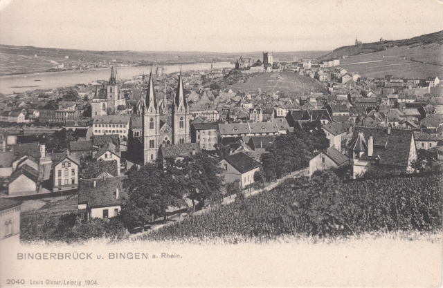 Bib Blick ueber Stromberger Str u Bingen 1904