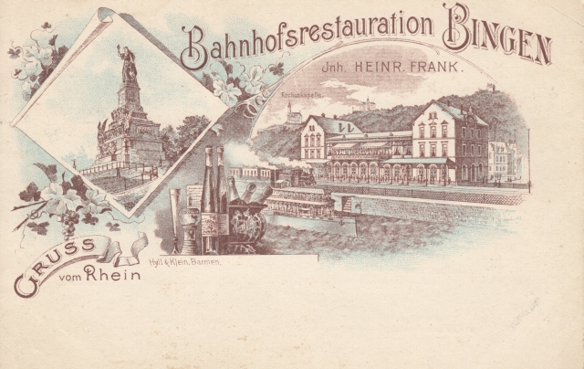 Bin Bahnhofsrestauration Frank 1900