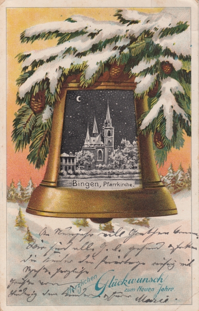 Bin Basilka Bild in Glocke Schnee 1905