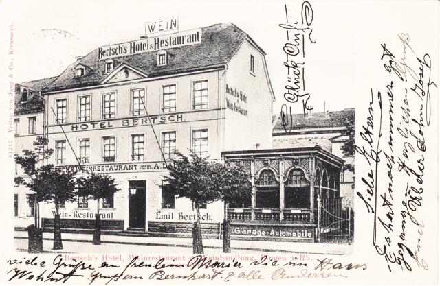 Bin Hotel Bertsch 1904