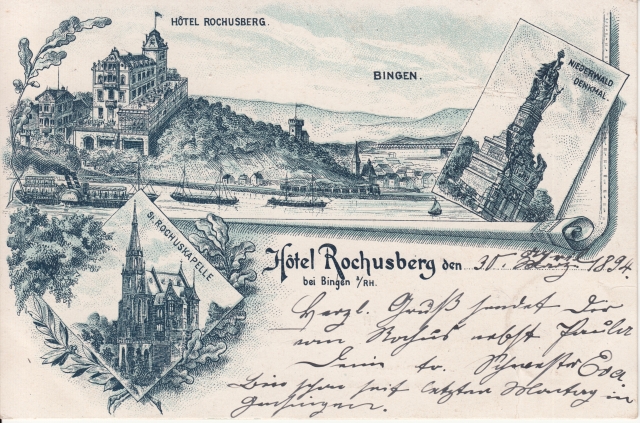 Bin Rochusberg Hotel Litho 1894