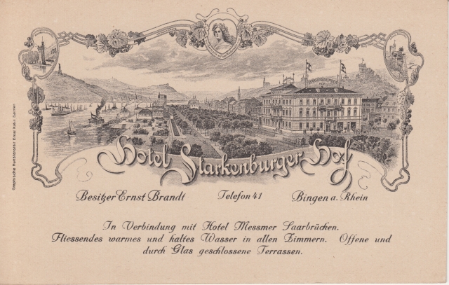 Bin Starkenburger Hof Litho ca 1920