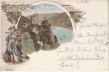 Burg Rheinstein Gruss v Rhein Ritter BUTTON - Kopie