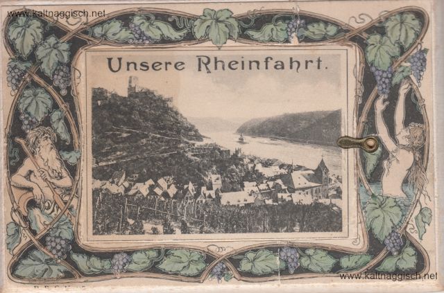 Leporello Unsere Rheinfahrt um 1900