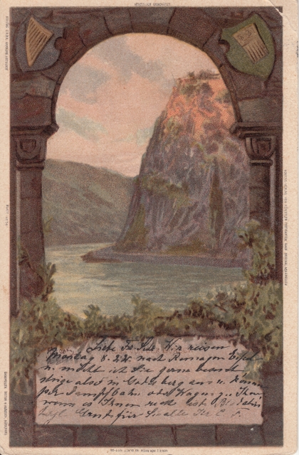 Loreley Kuenstlerkarte 1900 Farbe