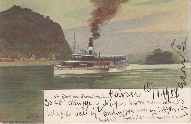 Rheingruesse v Dampfer gel 1904