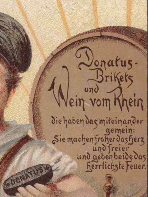 Rheingruss Donatus Brikets gel 1899 Detail