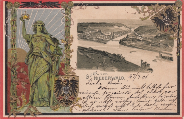 Rued Praegekarte Germania RhNaheEck 1901
