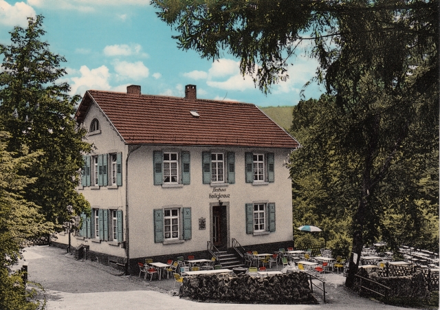 Waldgaststaetten Gasthaus Heiligkreuz 1970 bunt